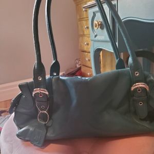 Soprano leather teal bag